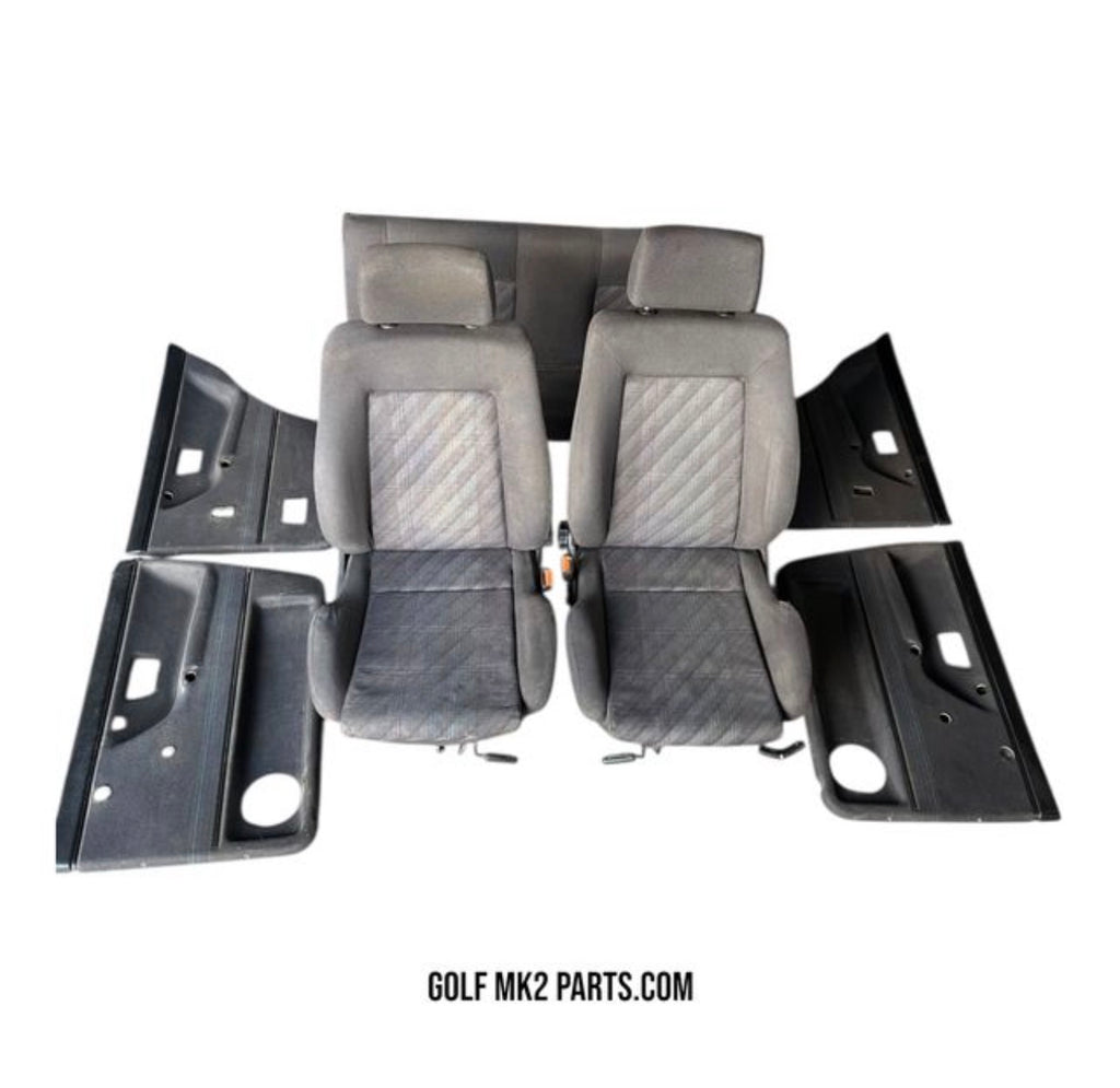 Golf GTI "XT" Ultraviolet Interior Set Grey / Blue