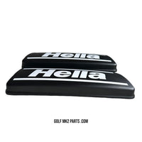 Hella covers Rallye front black and white