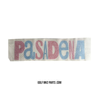 Pasadena sticker decal set Red "P"