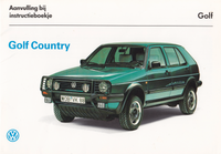 Golf MK2 Country Instruction Book (PDF File)
