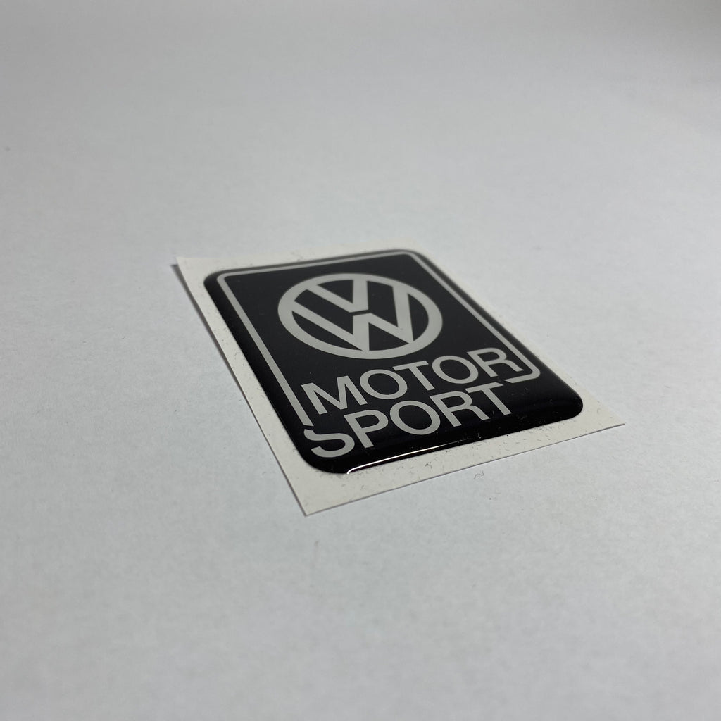 VW Motorsport sticker silicone Black and White