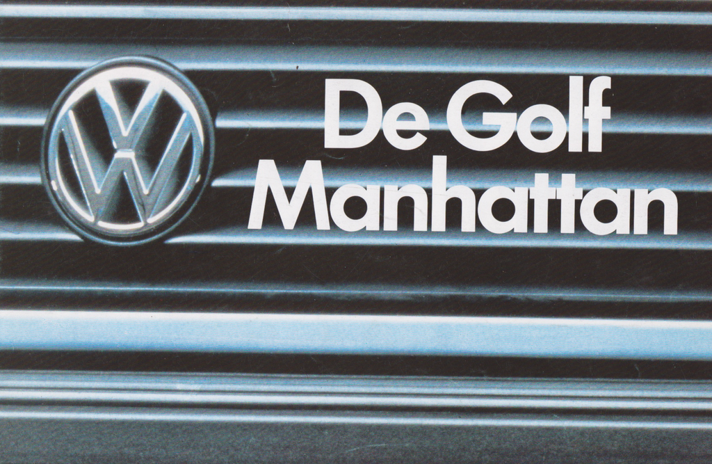Golf MK2 Manhattan Brochure (PDF File)